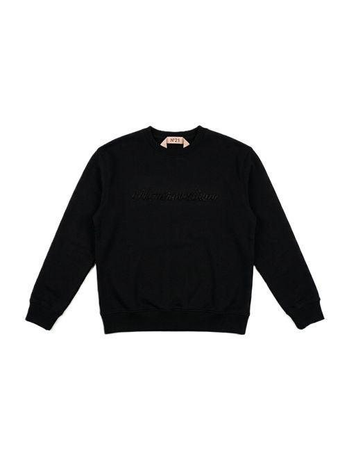 felpa nera N°21 | E03140409000 NERO